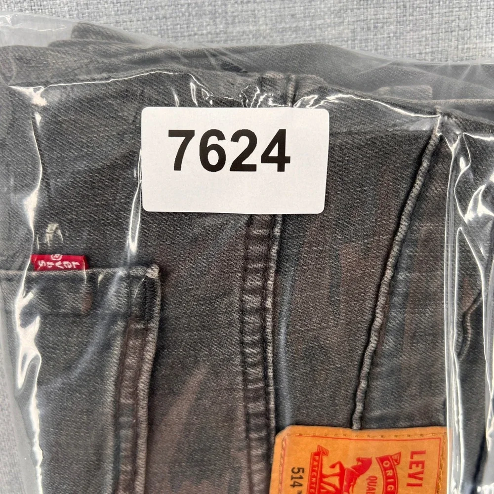 Levis 514 Straight Fit Gray Denim Jeans Mens 34x34‎ Grey Cotton Blend Casual